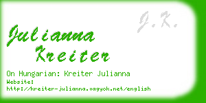 julianna kreiter business card